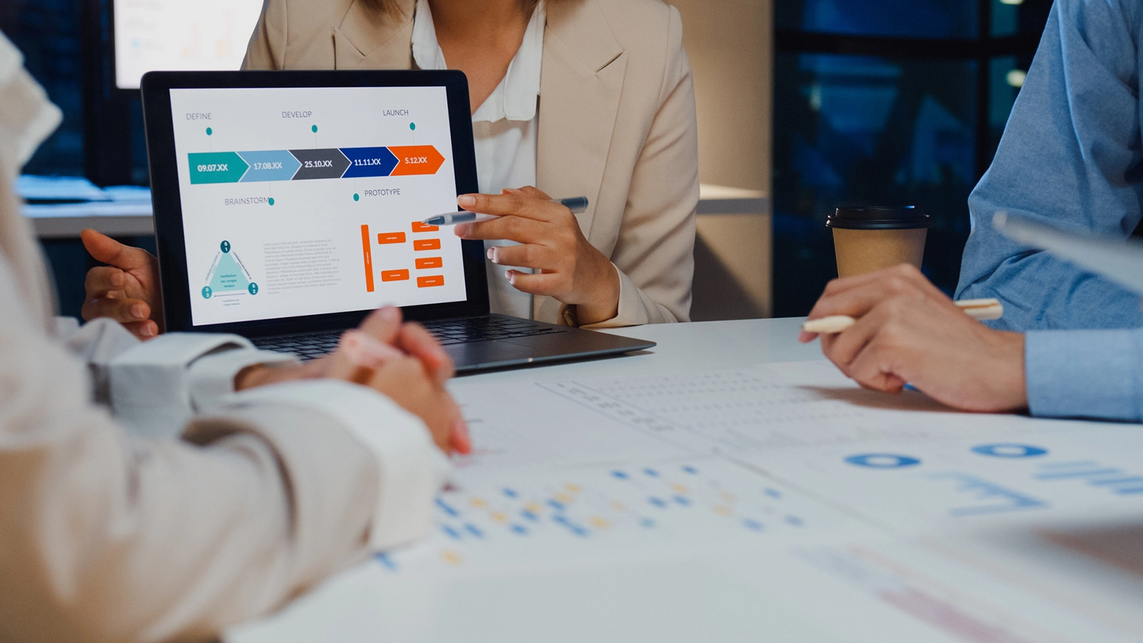 product-led marketing meeting